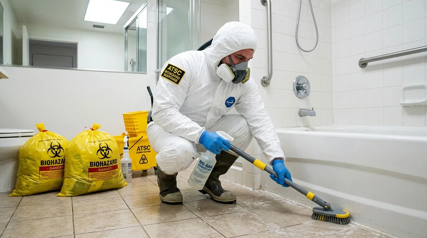 Decontamination equipment deployed for Blood Cleanup in Melvindale